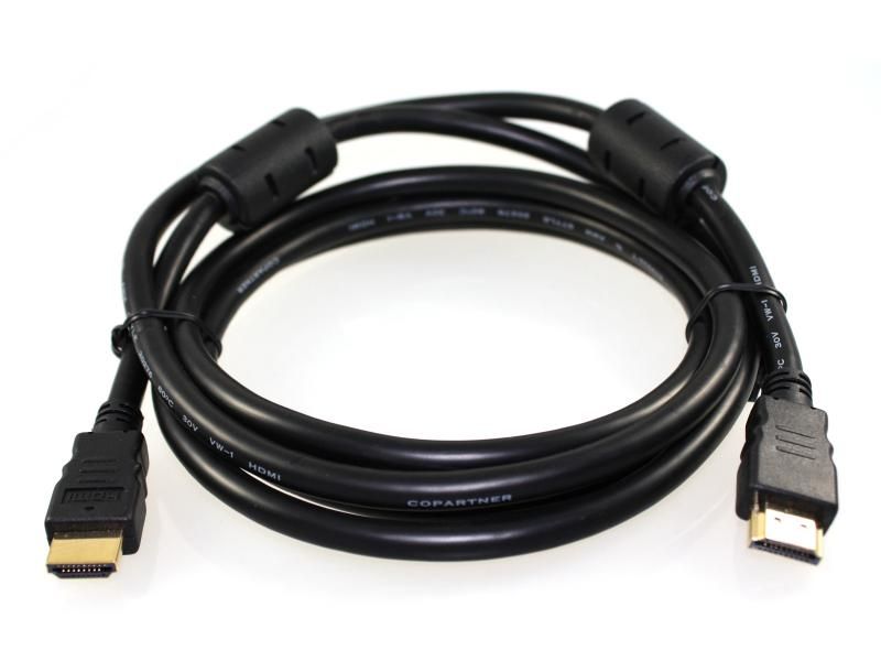 Reekin HDMI Câble - 1,5 Mètre - FERRITE FULL HD (High Speed with Ethernet)